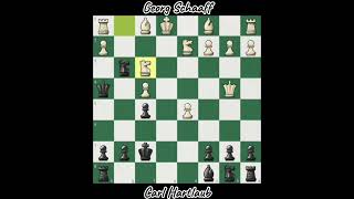 CARL HARTLAUB vd GEORG SCHAAFF JERMAN 1907 chess catur chessgrandmaster [upl. by Einaej]