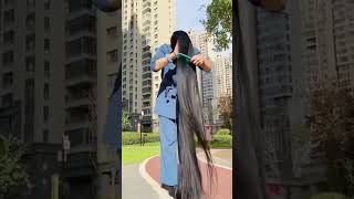 longest hair on earth😮🙊 [upl. by Holtz485]