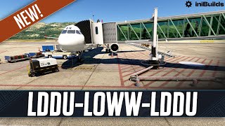 MSFS LIVE  Real World Austrian OPS  Fenix A320  NEW iniBuilds Dubrovnik LDDU GIVEAWAY [upl. by Cochrane169]