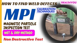 Welding Inspection Magnetic Particle Inspection MPI Test of Weld Joint ndt welder welding [upl. by Dnaleel]