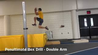 Penultimate Step Box Drill for High Jump  Teaches a Proper Takeoff in the High Jump [upl. by Ihana]