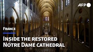 A look inside the restored Notre Dame cathedral  AFP [upl. by Nivra]