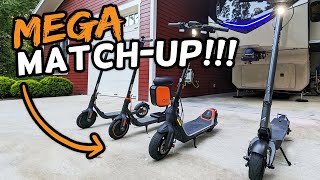 4Way Scooter Race Buyers Guide  Segway P65 vs Apollo City Pro 2022 vs Segway F30 vs Segway F40 [upl. by Ellekcim]