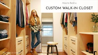 How to Build Custom Walk In Closet Built Ins [upl. by Brote55]