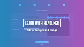 Add a Background Image to Audiogram or Full Episode  Headliner Tutorial [upl. by Garling]