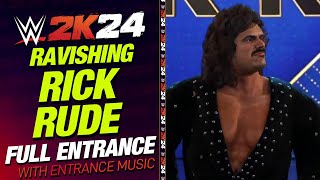 RAVISHING RICK RUDE WWE 2K24 ENTRANCE  WWE2K24 RAVISHING RICK RUDE ENTRANCE [upl. by Etnoek]