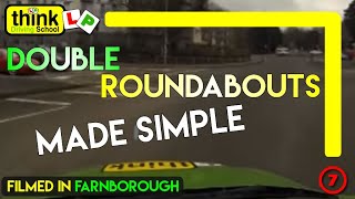 Double Roundabouts Driving Lesson  Think Driving School [upl. by Ahsenot]