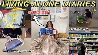 LIVING ALONE as a student✨ things i’ve learned personal growth amp motivation💌 [upl. by Thorncombe518]