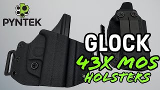 Glock 43x MOS Kydex Holsters  OWBIWB [upl. by Orlosky615]