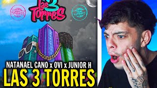 REACCIÓN Natanael Cano x Ovi x Junior H  Las 3 Torres Official Video [upl. by Kally]