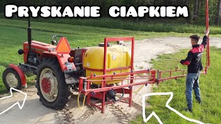 Pryskanie Ciapkiem 🌾🚜 Piękny zestaw jak za DAWNYCH CZASÓW 🔥 VLOG amp Ujęcia z drona 4k [upl. by Htir]