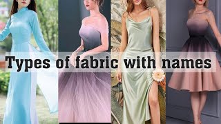 Types of fabric with namesclothes fabric with namesTHE TRENDY GIRL [upl. by Glanville]