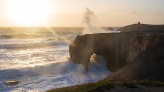 Grandes marées sur la côte sauvage de Quiberon en Bretagne [upl. by Delfine352]