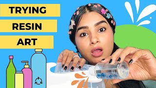 Trying Resin Art 😱 Aadha gira diya 😱 crafteraditi diy handmade unboxing ASMR CrafterAditi [upl. by Ennaeed]