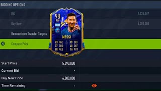 FIFA 22 GLITCH How to get TOTY MESSI for FREE Unlimited Coins Working Team of the Year [upl. by Sulecram]