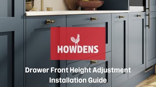 Drawer Front Height Adjustment Guide [upl. by Grimbald698]