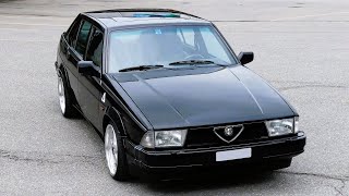 1990 Alfa Romeo 75 V6 30 ǀ Aerial round view [upl. by Ambie]