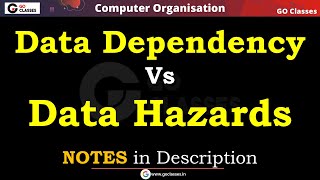 Pipeline Lec 3  Data Hazards Vs Data Dependency  with NOTES  Pipeline Complete Course amp GATE PYQs [upl. by Ylrebmit]