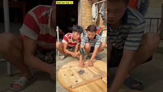 हाथउरे से तोड़ा 😂mini wood toy woodworking art skills wood  handcrafts  shorts [upl. by Gisser533]