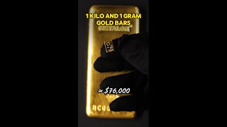 Whats the size difference between a 1 kilo and 1 gram gold bar [upl. by Angela]