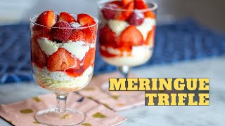 Meringue Trifle with Vanilla Mascarpone Cream  Culinary Arts Pastry [upl. by Alikahs]