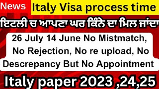 Italy visa Processing Time  Italy visa 2024  italyvisa italyworkvisa italypaper newnullaosta [upl. by Furie]