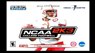 NCAA College Football 2K3  Gameplay PS2 [upl. by Affer]