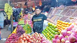 Bangladesh fruits market sonargaon narayanganj  seasonal fruits market video [upl. by Newkirk]