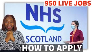 NHS Scotland live jobs nhs Scotland actively recruiting healthcare workers apply now [upl. by Gilletta]