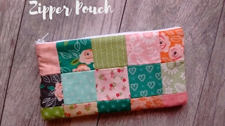 Easy Sewing Projects Zipper Pouch Tutorial [upl. by Kcinomod478]