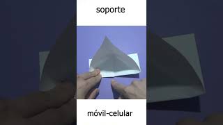 SOPORTE PARA MÓVILCELULAR DE PAPEL MUY FÁCIL short tutorial soporte móvil [upl. by Melentha]