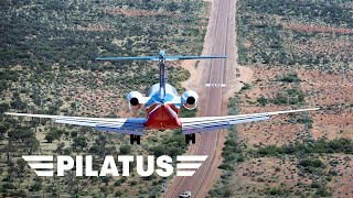 The PC24 returns First Ever Road Landing no Runway in the Australian Outback [upl. by Stromberg899]