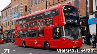 RATP Group London United  Route 71  Volvo B5LH Wright Eclipse Gemini 3  LJ65FZR VH45159 [upl. by Sallyanne]