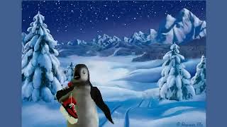 Silvester und Neujahr Glückwunschkarte mit Pinguin [upl. by Arreic346]