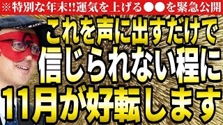 【ゲッターズ飯田】※これを声に出して言い続けて下さい‼信じられない程に運気を上げる口ぐせがあります。11月を好転させて下さい。【言葉 五星三心占い】 [upl. by Lucina]