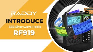 Raddy RF919 Full Band SW Receiver with SSB  APP Control 20W BT 51  Antenna Tuner  5000mAh [upl. by Celeski]