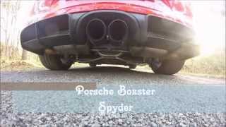 2015 Porsche Boxster Spyder 981 Start Up amp Exhaust Sound [upl. by Elenore]