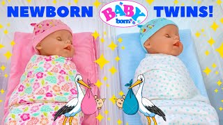 💖💙Baby Born Twins Compilation💖💙 Twin Newborns Come Home From The Hospital  Morning Routine☀️ [upl. by Aliahs666]