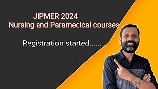 JIPMER Registration for Nursing and Paramedical courses [upl. by Asirap]