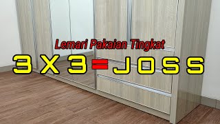 Jasa Pembuatan Lemari Pakaian minimalis HPL custom2 JABODETABEK [upl. by Thornburg763]