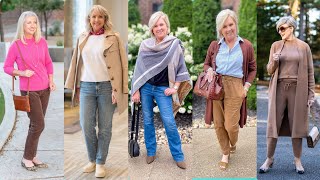 Winter amp Summer Outfits Style For Older Womens Over 506070  Casual Best Outfits Fashion 2024 [upl. by Rotberg]