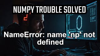 NameError name np not defined  vscode  jupyternotebook  pycharm [upl. by Yrogiarc]