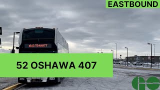 GO Transit Route 52 Eastbound in 5 Minutes Timelapse [upl. by Auhsej689]