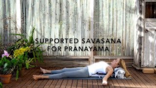 Yoga Guided Savasana and Pranayama  12 min  Cat de Rham  Online Yoga Teaching [upl. by Ruomyes]