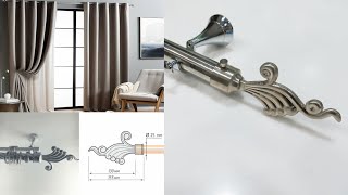 Curtain Finial Set  Curtain Bracket Set for Door and Window  Door and Window Curtain Fittings [upl. by Claudy]