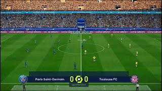 PSG vs Toulouse  League 1  PES 2021  Live Football Match  4K [upl. by Coussoule]