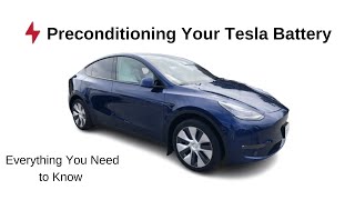 Precondition Your Tesla From the Touchscreen [upl. by Aneeuqahs]