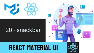 Snack bar Component In React Material UI [upl. by Arbmat]