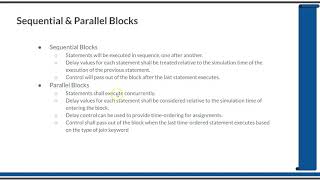 Course  Systemverilog Verification 2  L21  Sequential amp Parallel Blocks in SV [upl. by Iman]