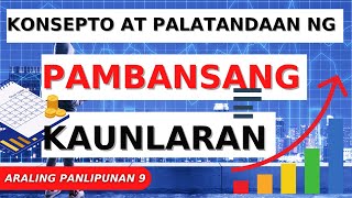 KONSEPTO AT PALATANDAAN NG PAMBANSANG KAUNLARAN GRADE 9 ARALING PANLIPUNAN EKONOMIKS  amethy [upl. by Safko]